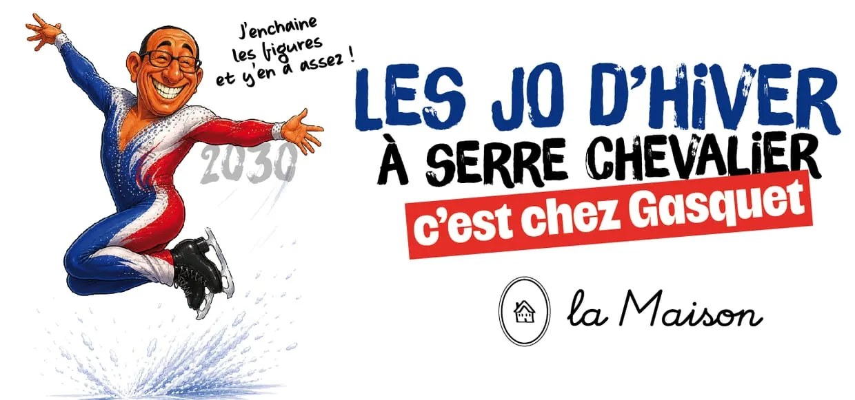 Motif mug La Maison Gasquet — caricature patinage : « J'enchaîne les figures et y'en a assez ! »