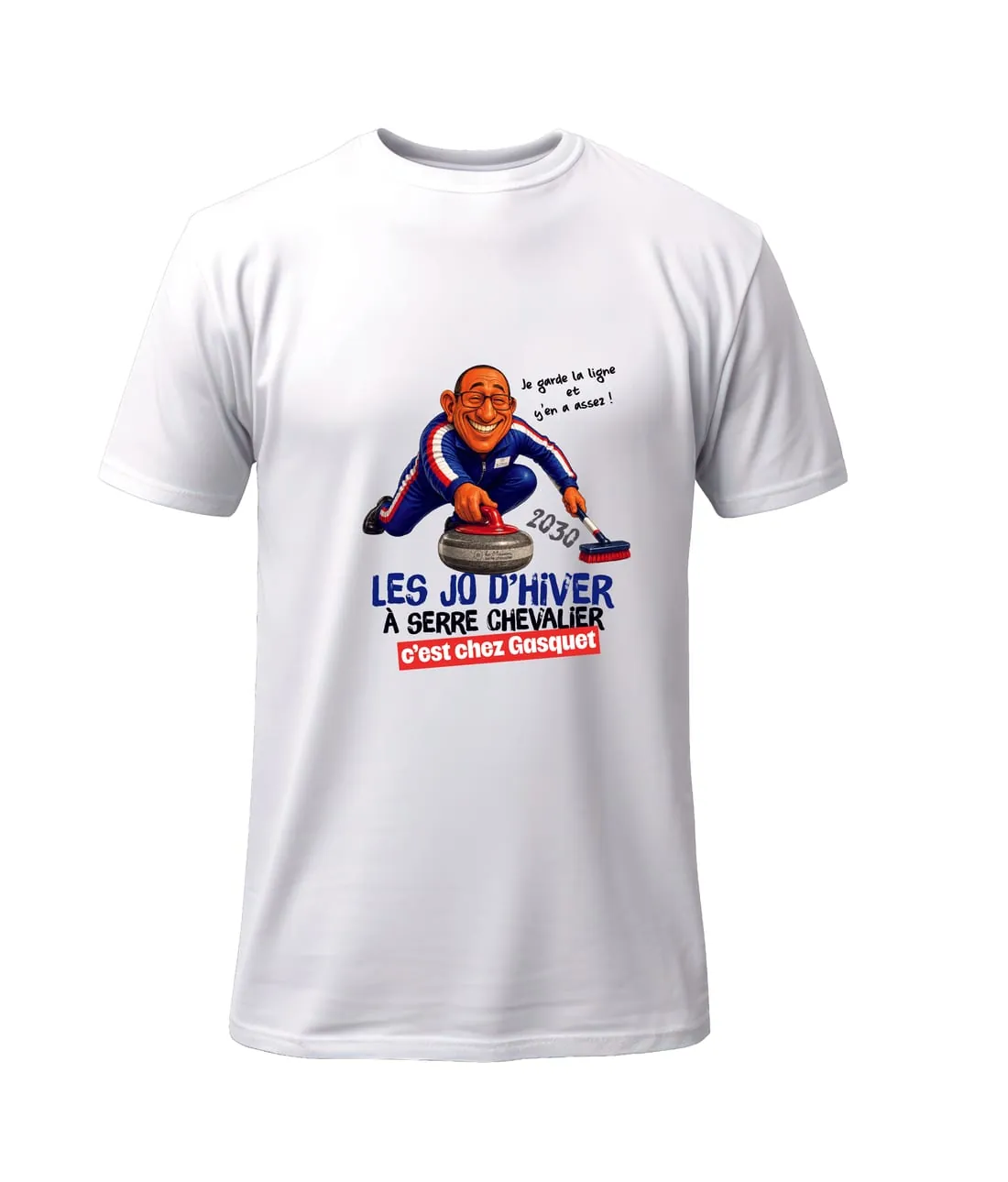 T-shirt La Maison Gasquet — caricature curling