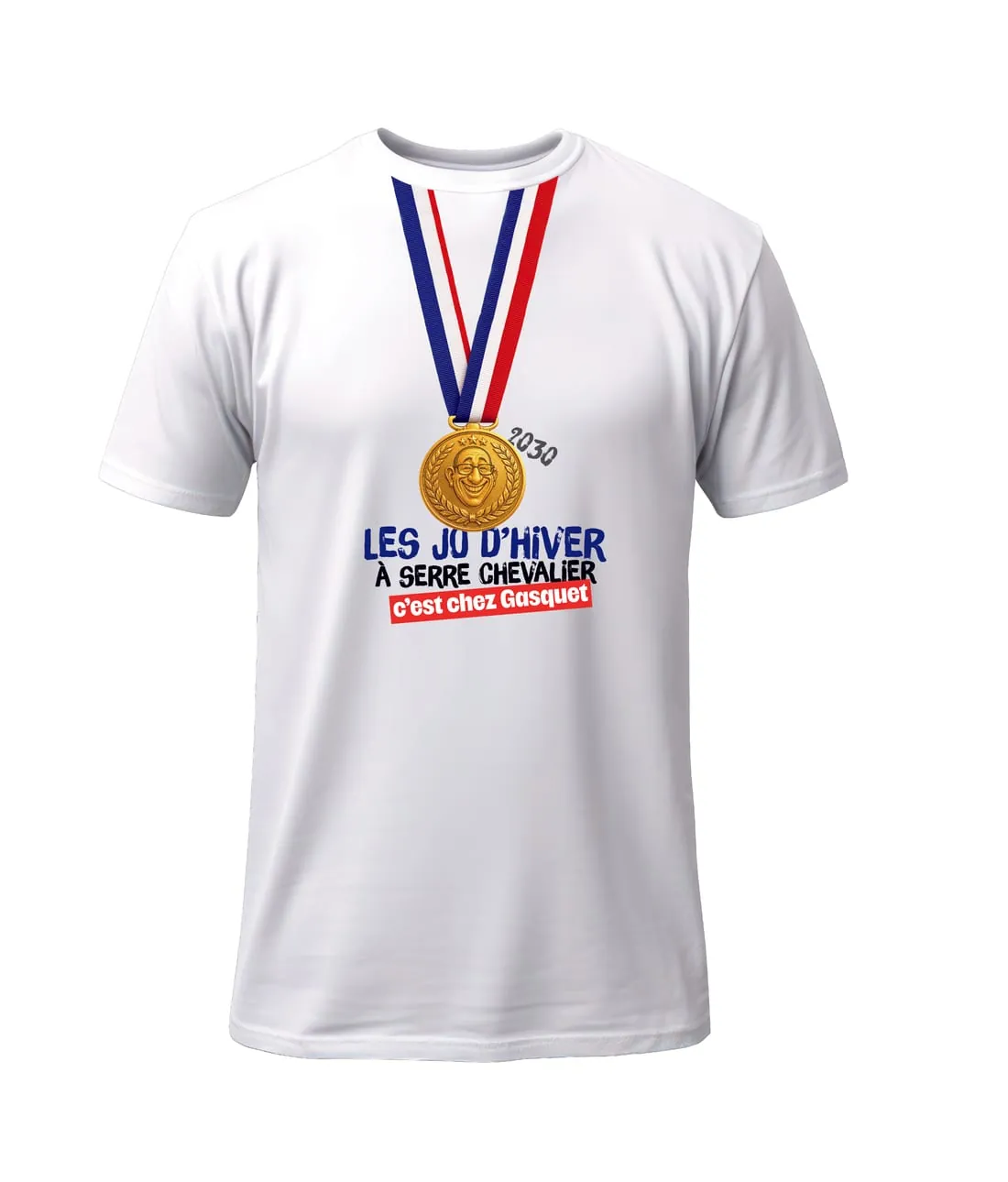 T-shirt La Maison Gasquet — caricature médaille d'or