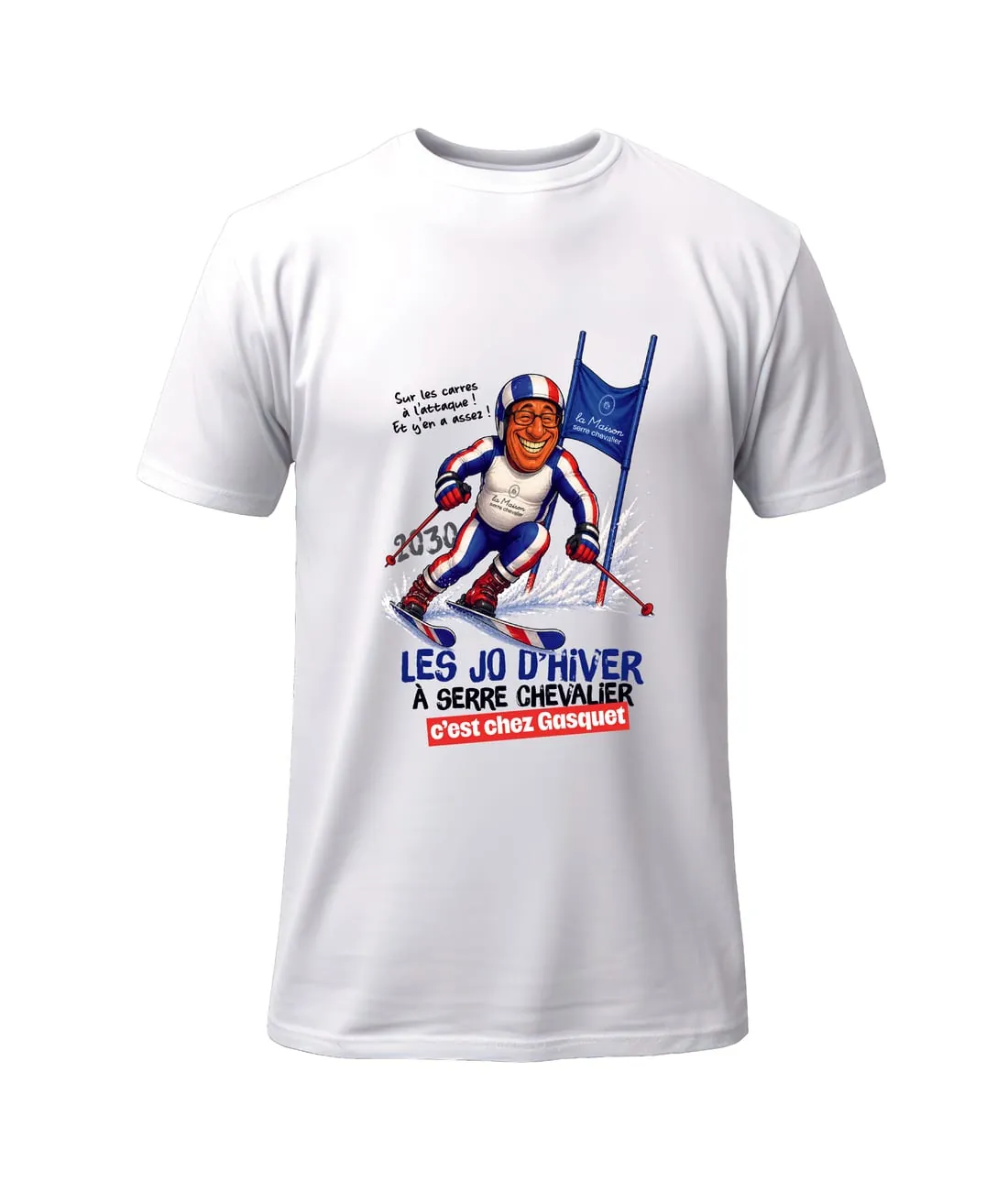 T-shirt La Maison Gasquet — caricature slalom