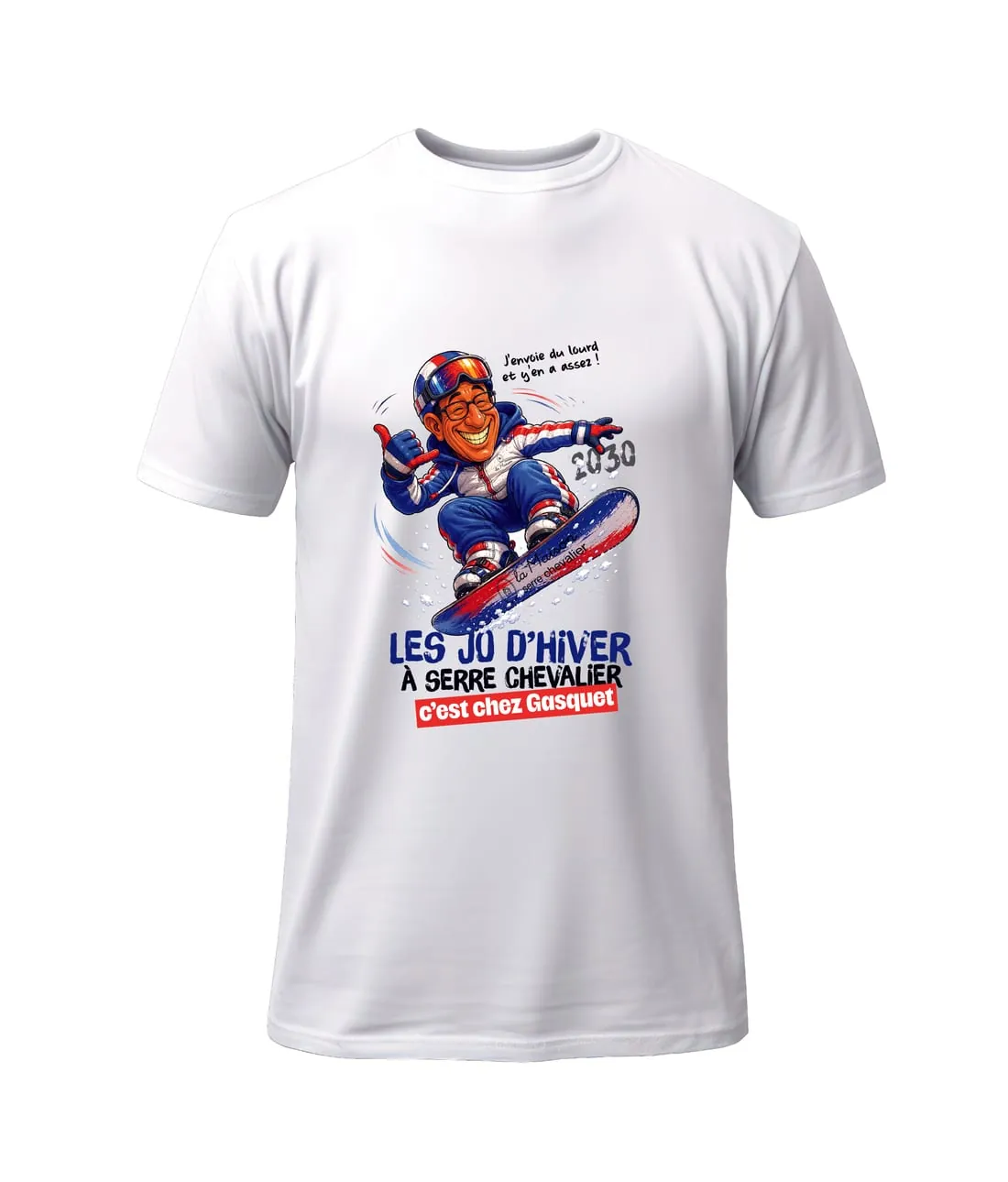 T-shirt La Maison Gasquet — caricature snowboard